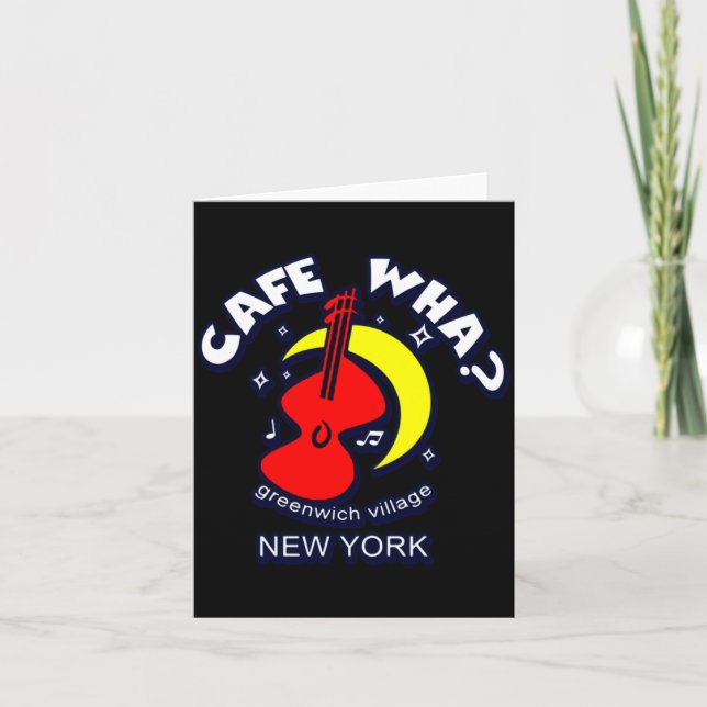 Cafe Wha The New York City Folk Music Scene  Kort (Framsida)
