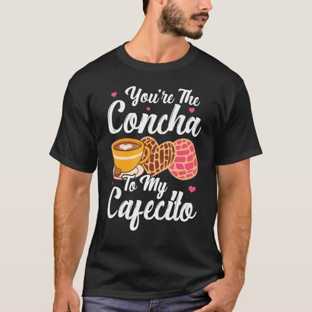 Cafecito Cafe Conchas Cute Spansk pejkott 1 T Shirt (Framsida)