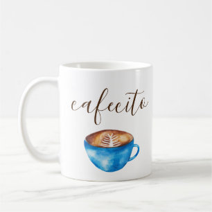 Cafecito kaffemug Kubanskt espresso Vattenfärg Kaffemugg