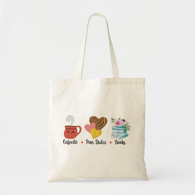 Cafecito, PanDulce, Bokar Tote Bag Tygkasse (Framsidan)