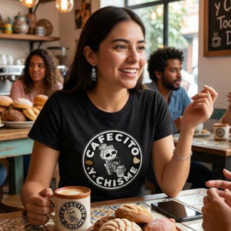 Cafecito y Chisme Mexikanskt sött bröd T Shirt