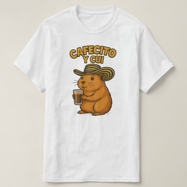 Cafecito y cui t shirt (Design framsida)