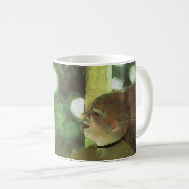 Cafeconcerten av Edgar Degas, Vintage Finkonst Kaffemugg (Framsida höger)