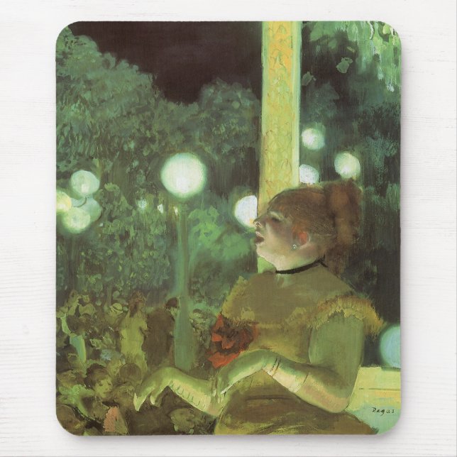 Cafeconcerten av Edgar Degas, Vintage finkonst Musmatta (Framsidan)