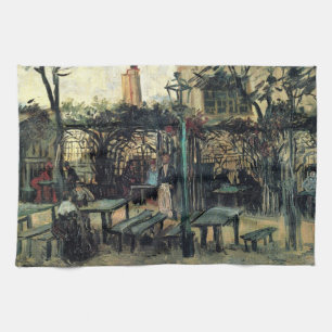 Caféets terrass, Montmartre av Vincent van Gogh Kökshandduk