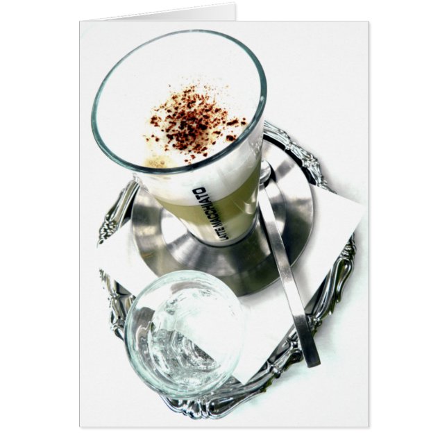 CafeLatte knipa Hälsningskort (Framsidan)