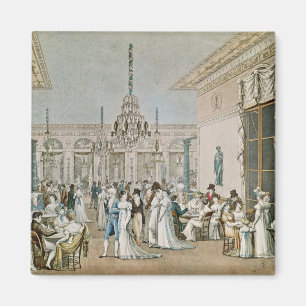Cafen Frascati i 1807 Magnet
