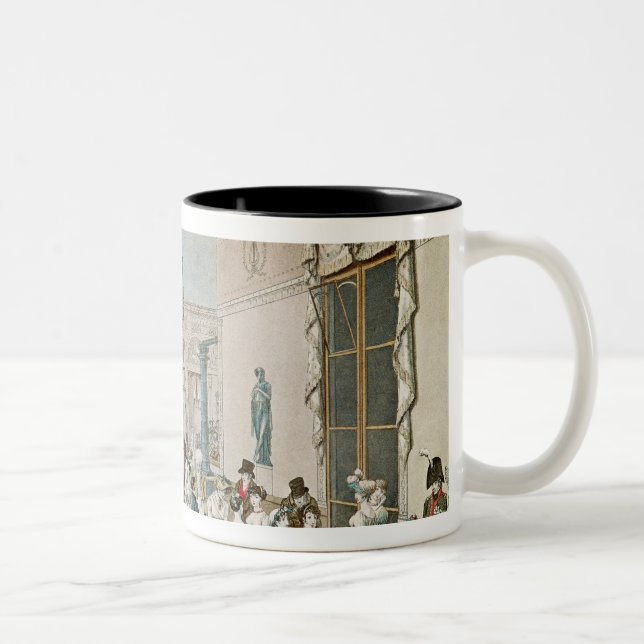 Cafen Frascati i 1807 Två-Tonad Mugg (Höger)