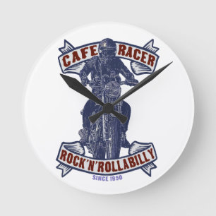 Caferacer Rund Klocka