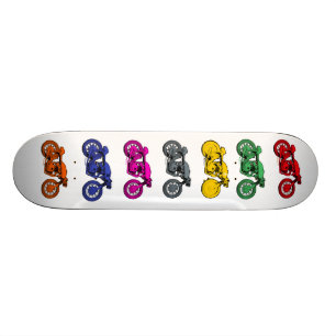 CafeRacerSkateboard Old School Skateboard Bräda 21,6 Cm