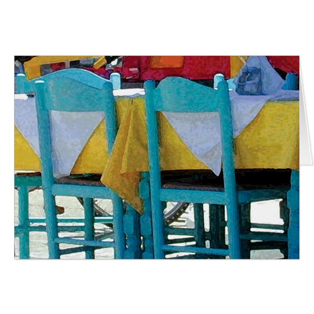 CafeTabletop Hälsningskort (Framsidan Horizontal)