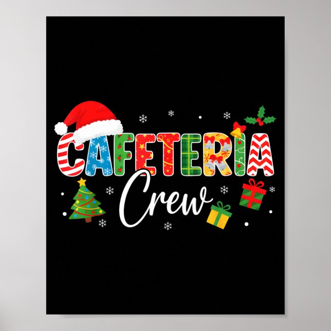Cafeteria Crew Christmas Holiday School Staff Food Poster (Framsidan)