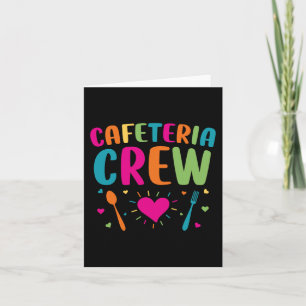 Cafeteria Crew Lunch Dam Back to school Novelty Kort