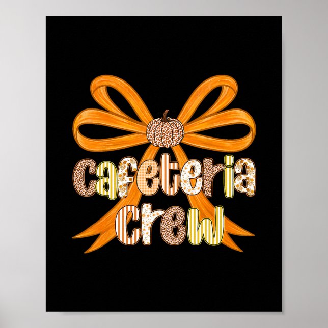 Cafeteria Crew Preppy Coquette Höst Thanksgiving  Poster (Framsidan)