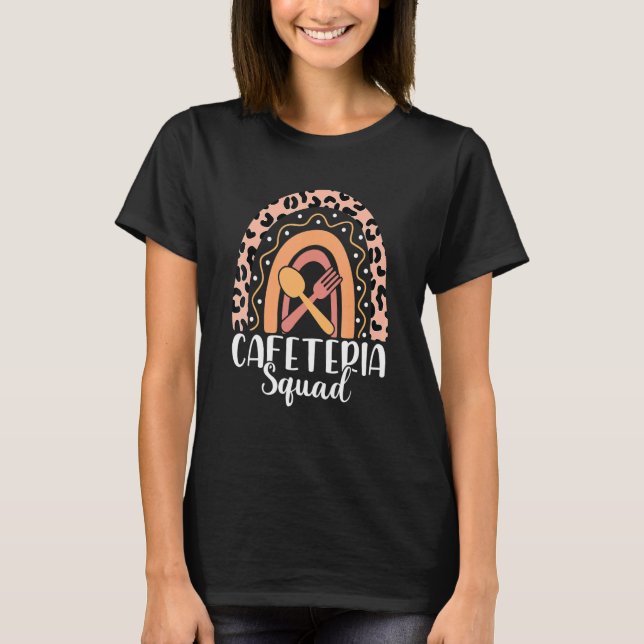 Cafeteria Crew Retro Lunch Dam Sten Lunch Dam T Shirt (Framsida)