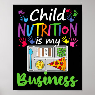 Cafeteria Lunch Dam Child Nutrition är min verksam Poster