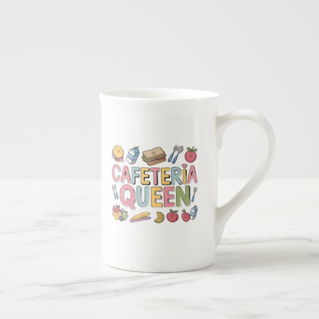 Cafeteria Queen Benporslin Mugg (Höger)