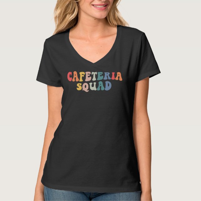 Cafeteria Squad Lunch Dam Sten Lunch Dam Squa T Shirt (Framsida)