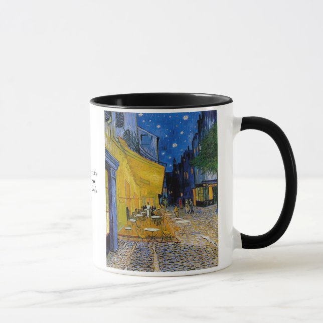 Cafeterrass av Vincent Van Gogh Mugg (Höger)