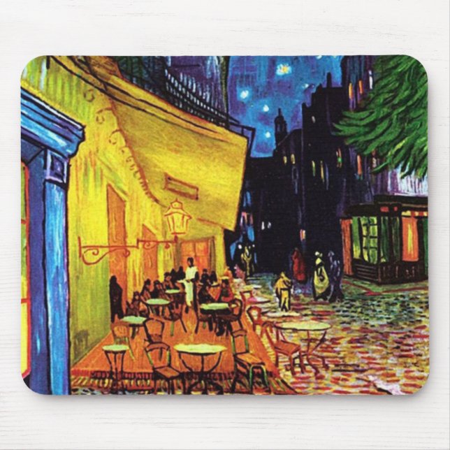 Cafeterrass på 1888) beställnings- mus mattor för musmatta (Framsidan)