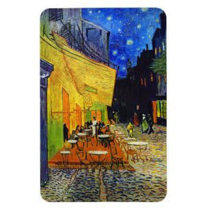 Cafeterrass på natten av Van Gogh Magnet