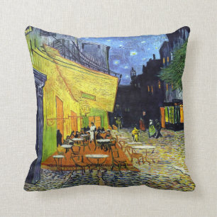 Cafeterrass på natten av Vincent Van Gogh 1888 Kudde