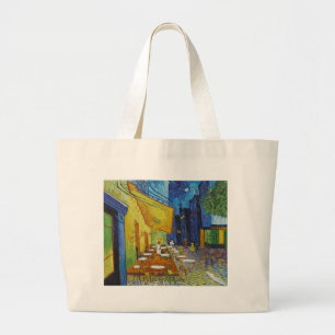 Cafeterrass på natten av Vincent Van Gogh Jumbo Tygkasse