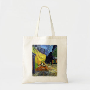 Cafeterrass på natten av Vincent Van Gogh Tygkasse