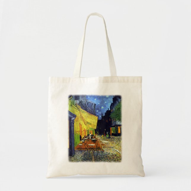 Cafeterrass på natten av Vincent Van Gogh Tygkasse (Framsidan)