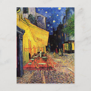 Cafeterrassen i Arles, på natten - Van Gogh Vykort