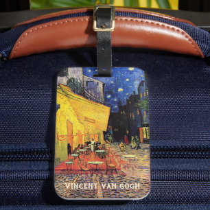 Cafeterrassen om natten av Vincent van Gogh Bagagebricka
