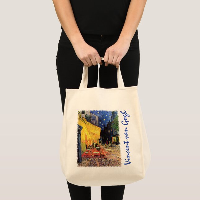 Cafeterrassen om natten av Vincent van Gogh Tygkasse (Framsida (produkt))