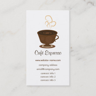 Cafevisitkort Visitkort