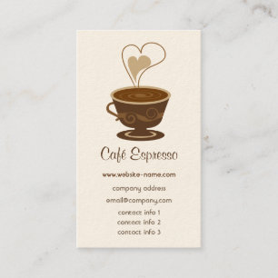 Cafevisitkort Visitkort