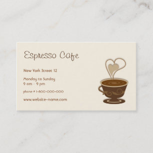 Cafevisitkort Visitkort