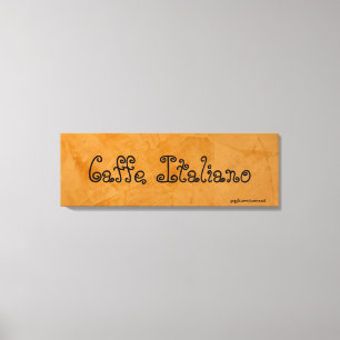 Caffe Italiano Toskansk Orange Målning Canvastryck