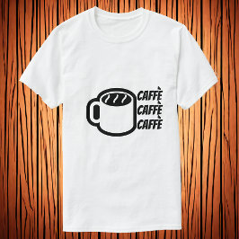 Caffè | Kaffe på italienska T-Shirt