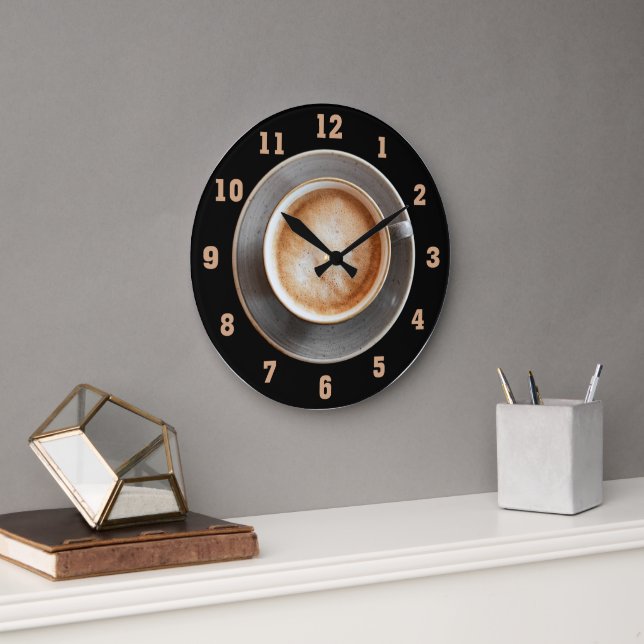 Caffé Latte Clock Stor Klocka (Kontor)