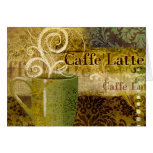 Caffe Latte Hälsningskort