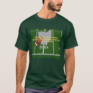 Caffe och fotboll i Ohio T-shirt 