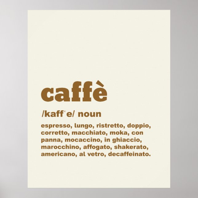 Caffè Poster (Framsidan)