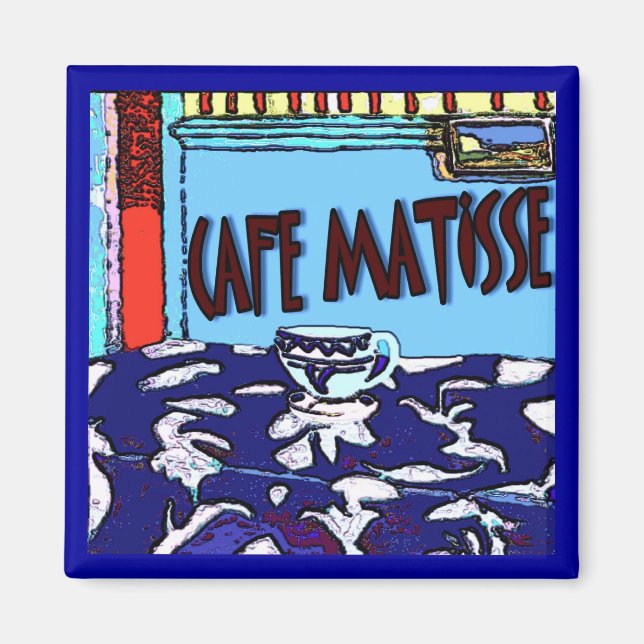 Caffee Matisse-tecken Magnet (Framsidan)