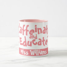 Caffeinat och Educate Funny Sayed Teacher Namn