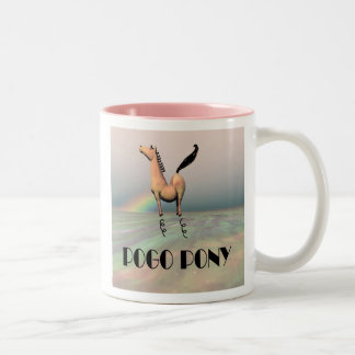 Caffeinated ColtPogo ponny Två-Tonad Mugg