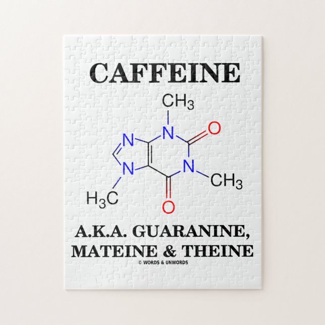 Caffeine alias Garine, Mateine och Theine Pussel (Vertikal)