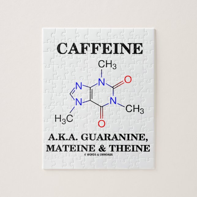Caffeine alias Garine, Mateine och Theine Pussel (Vertikal)