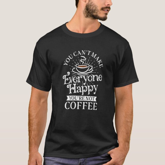 Caffeine Älskare Coffee Premium T Shirt (Framsida)
