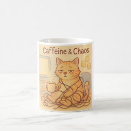 Caffeine and Choas Coffee Mug Kaffemugg