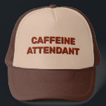 Caffeine Attendant™ Trucker Hat Keps<br><div class="desc">Caffeine Attendant™ Trucker Hats</div>