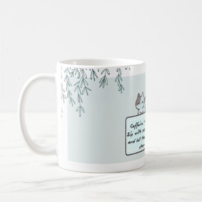 Caffeine & Cats Mug Kaffemugg (Vänster)